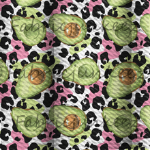 Load image into Gallery viewer, Avocado Leopard Print Bullet DBP Liverpool Stretch Knit Fabric By The Yard