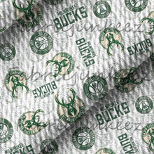 Load image into Gallery viewer, Basketball Sport Print Bullet DBP Liverpool Stretch Knit Fabric By The Yard