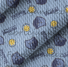 Load image into Gallery viewer, Sports Basketball Print Bullet DBP Liverpool Stretch Knit Fabric By The Yard