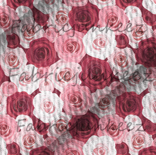 Load image into Gallery viewer, Roses Leopard Bunch Pink Bullet DBP Liverpool Stretch Knit Fabric By The Yard