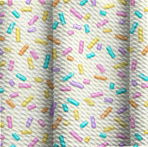 Sprinkles Birthday Print Bullet DBP Liverpool Stretch Knit Fabric By The Yard