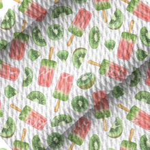 Load image into Gallery viewer, Kiwi Popsicle Print Bullet DBP Liverpool Stretch Knit Fabric By The Yard