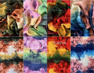 Bullet Textured Tie Dye Fabric (4 Colors)